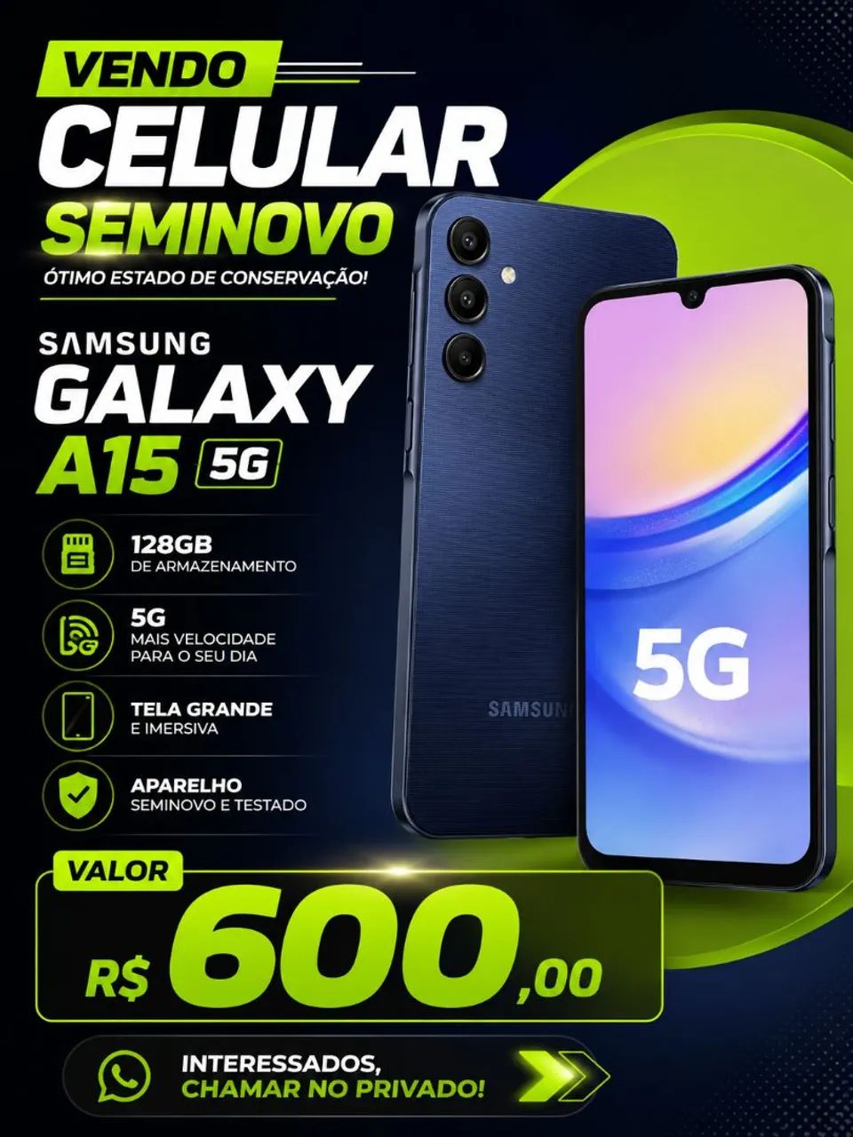 CELULAR SEMI NOVO 