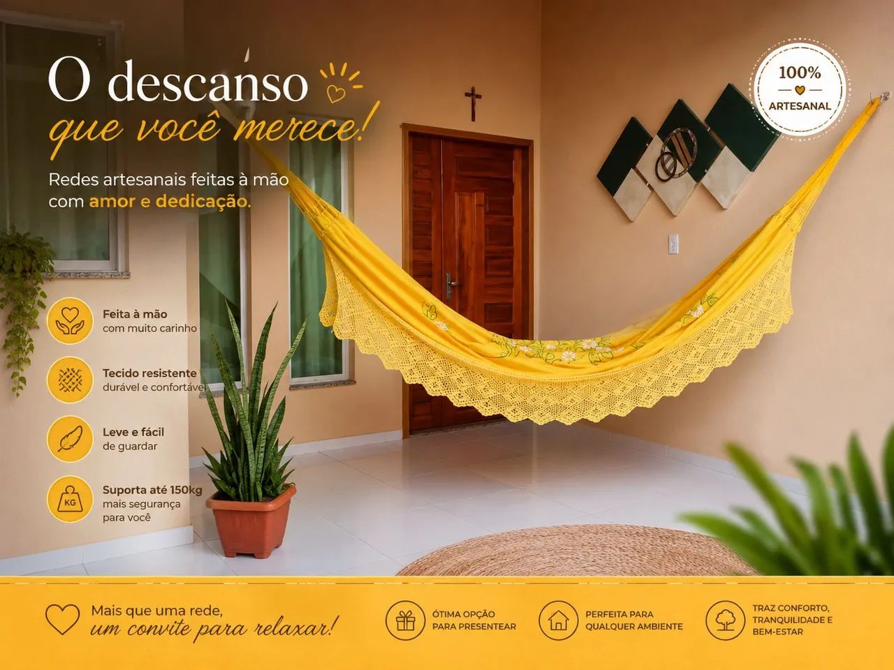Rede de balanço (artesanal) - Foto 3