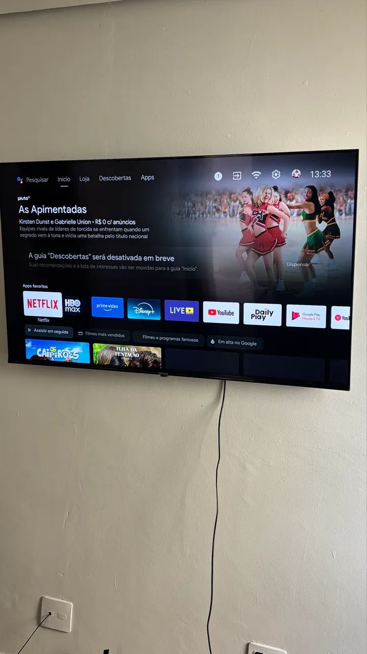 Tv smart 55 polegadas 4k tela infinita fininha - Foto 5