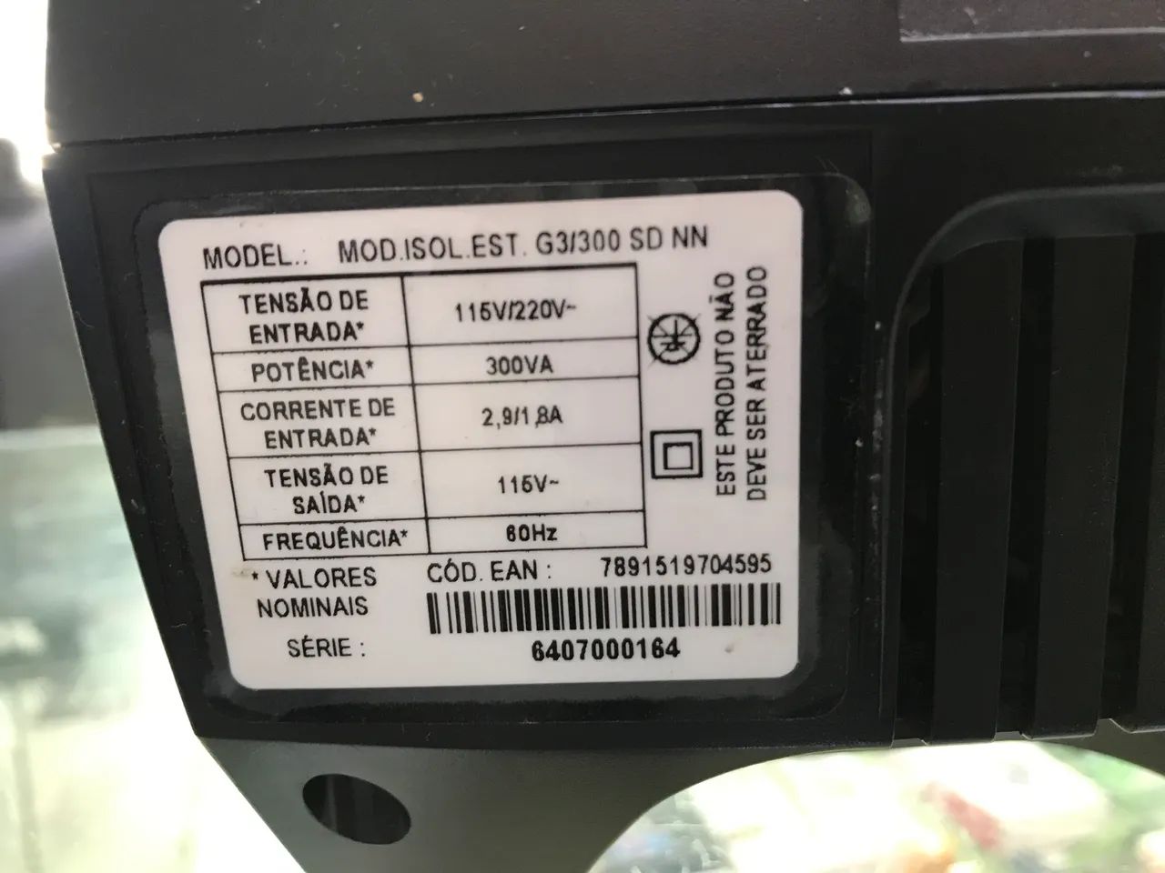 Módulo isolador estabilizador MIE G3 comprei mas nao usei