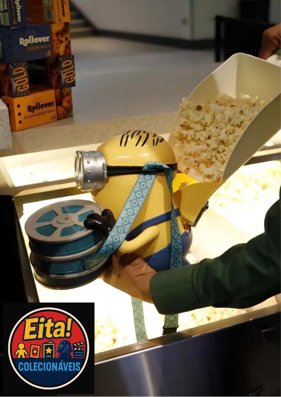 Balde de Pipoca Minions Henry Cinépolis - Foto 3