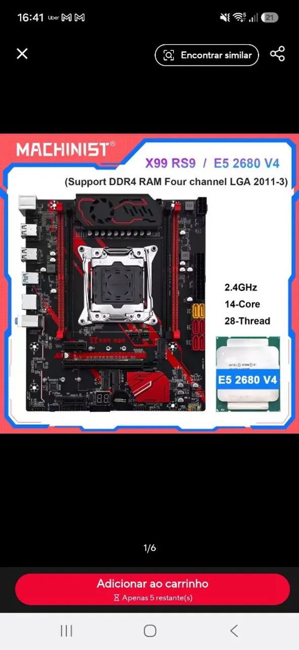 Kit placa mae e processador xeon 2680 - Foto 2