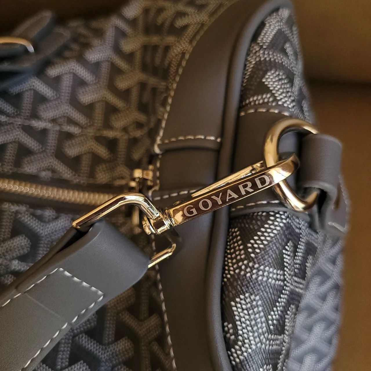 Goyard bolsa de viagem cinza  - Foto 3