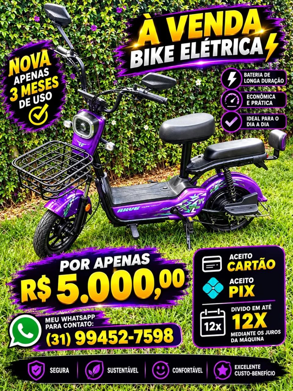 Bicicleta elétrica 