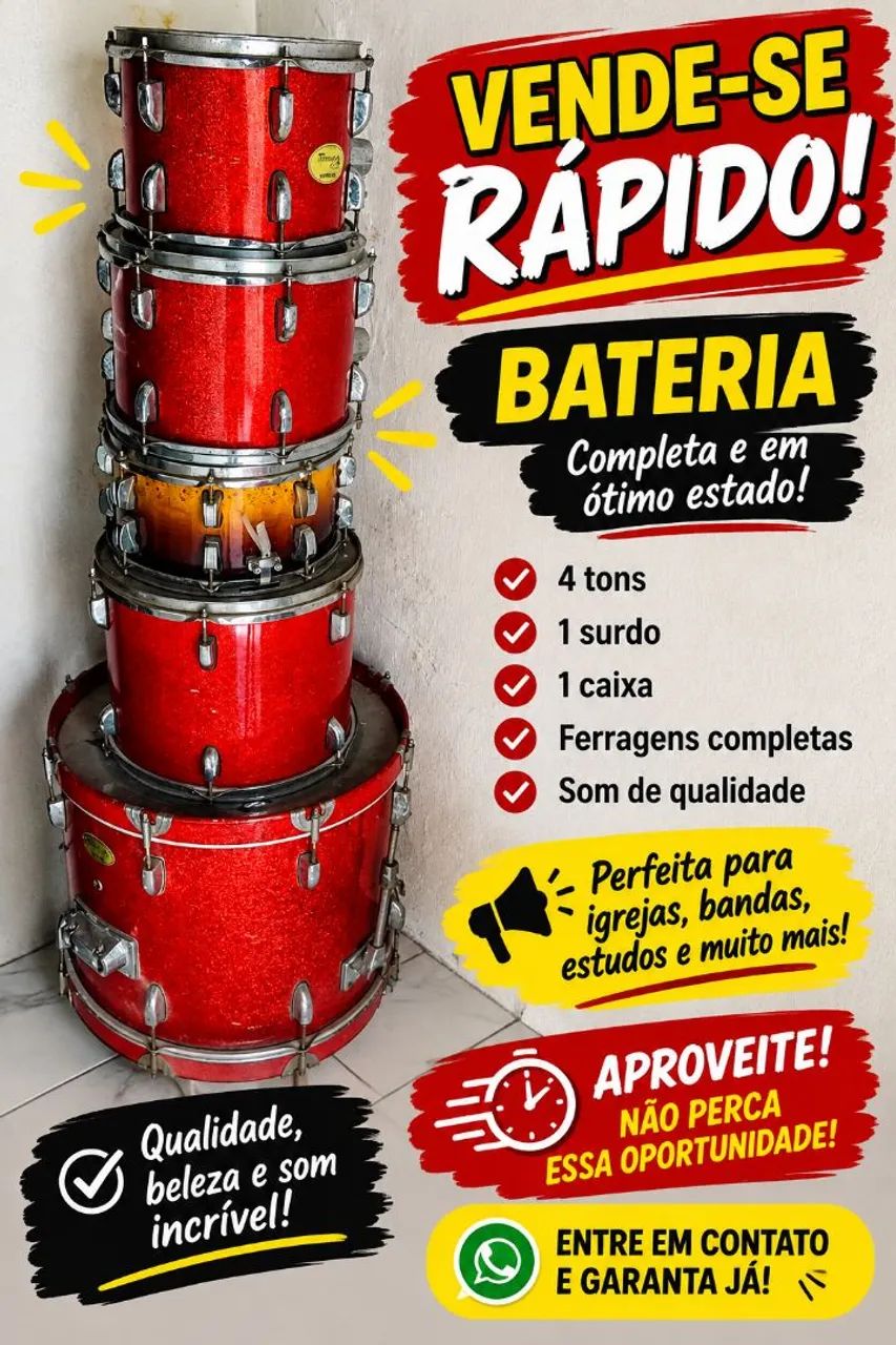 Bateria Michael série classic 