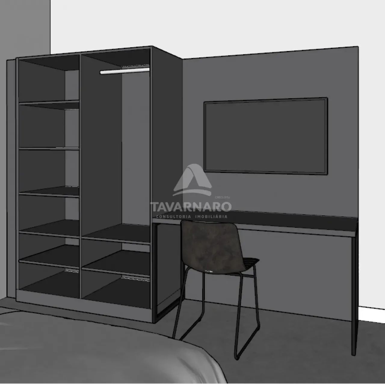 Apartamento Studio Quitinete em Ponta Grossa - Foto 4