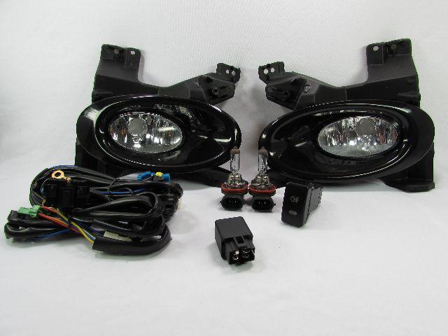 Kit Milha Auxiliar Neblina City 2009 2010 2011 Moldura Preta