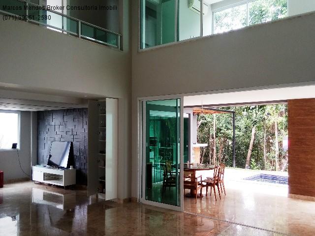 Linda casa pra venda ou locação - Alphaville Salvador 1. Lote diferenciado em parte alta. - Foto 15
