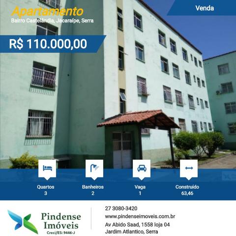Venda apartamento em Castelândia, 3 quartos