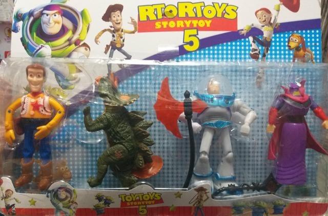 Toy Story 5 Com 4 Bonecos Kit Cartelado - Foto 4