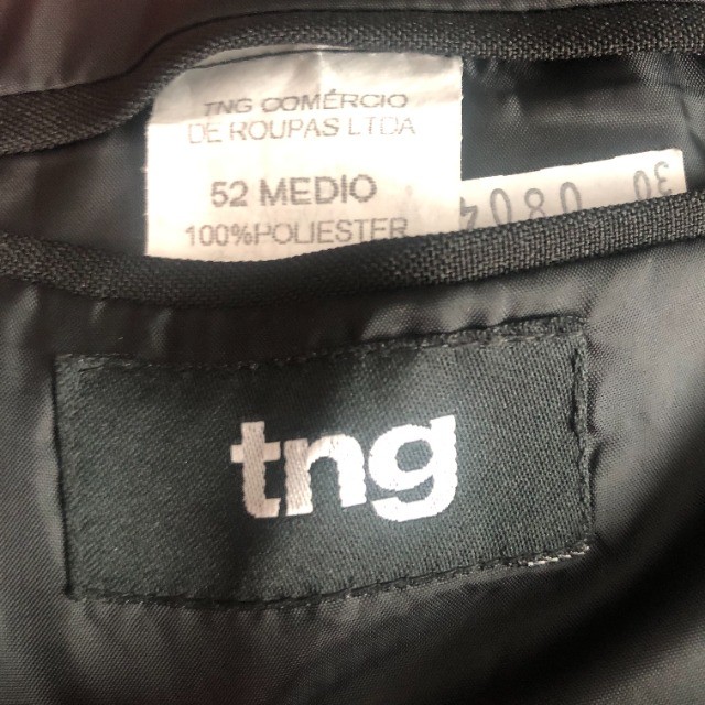 Terno Paleto e Calça Social TNG Preto Tamanho 52 - Foto 3