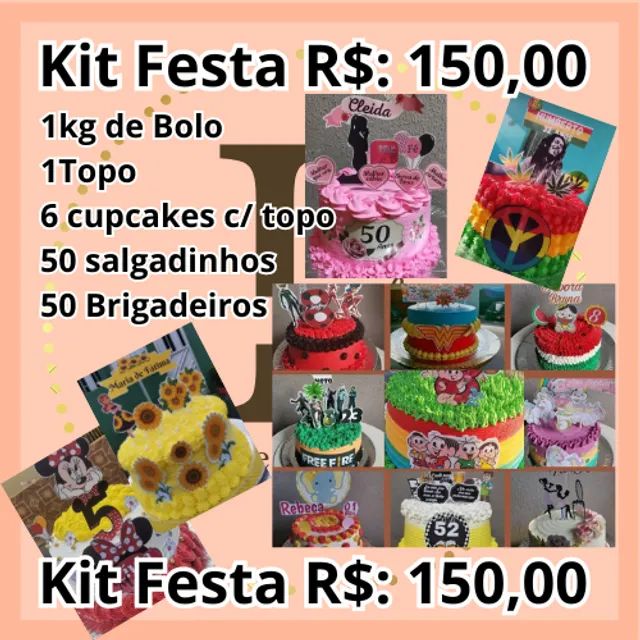 Kit Festa Personalizado c/ Nome + Idade Free Fire 01