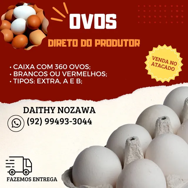 360 Ovos Extra Branco Granel