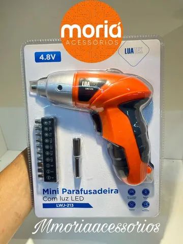 Mini Parafusaderia 10 Bits Sem Fio Recarregável Usb - Foto 3