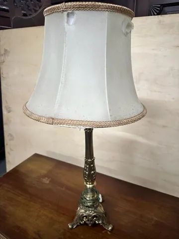 Abajur Com Pé Em Bronze - Foto 5