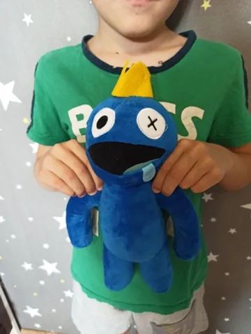 Boneco Azul Blue Babão Rainbow Friends Jogo Roblox Pelúcia