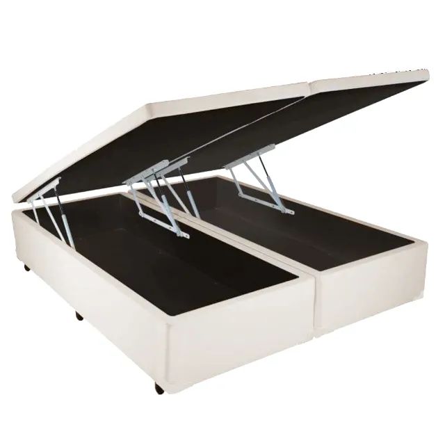 Cama Box Baú King Bipartido AColchoes Blue 41x193x203 - Foto 3