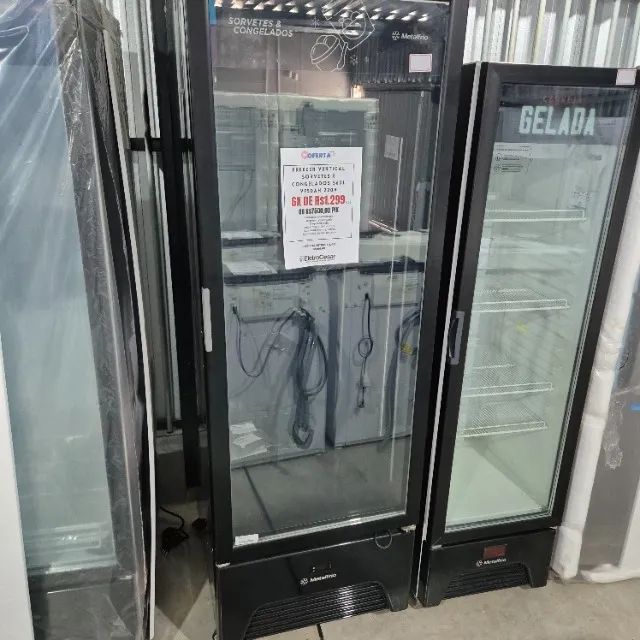 Freezer Para Sorvete Vertical Metalfrio 581 Litros VF50AH Frost Free, Temp 18 a 22°C