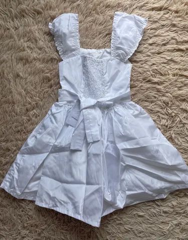 Vestido Infantil Branco Batizado ou casamento  - Foto 3