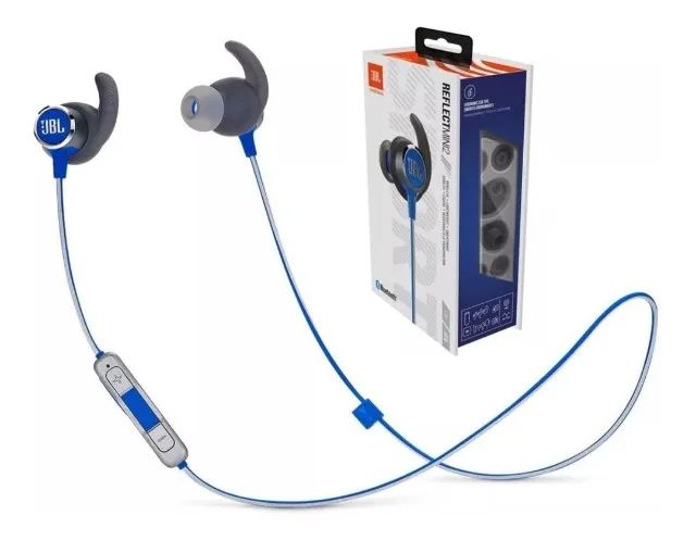 Fone de Ouvido Bluetooth JBL Esportivo Reflect Mini 2, Azul