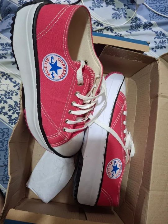 Tênis Converse All Star Feminino pink - Foto 2