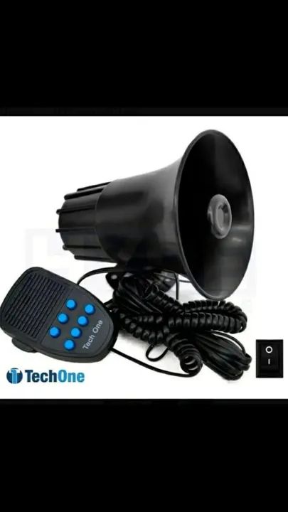 Sirene de Som Portátil Tech One com 7 tons aceito cartão! - Foto 3