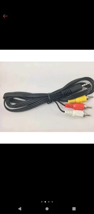 Cabo de áudio 3 RCA para P3