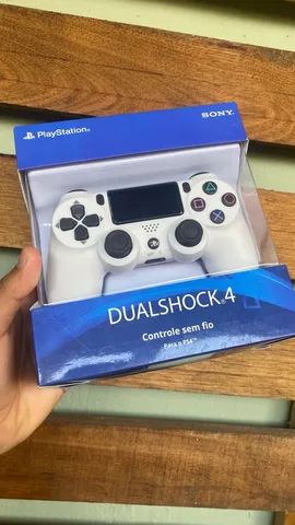 Manete PS4 Branca / Selo Sony  - Foto 5