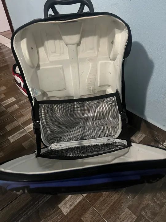 Mochila Escolar Infantil de Rodinhas Hot Wheels Mattel em EVA Maxtoy - PT 1 UN - Foto 6