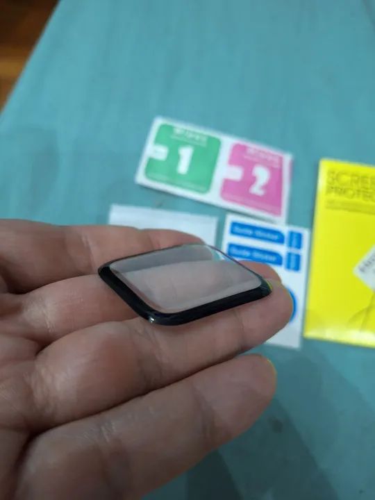 Película de vidro temperado de smart Watch 44mm - Foto 3
