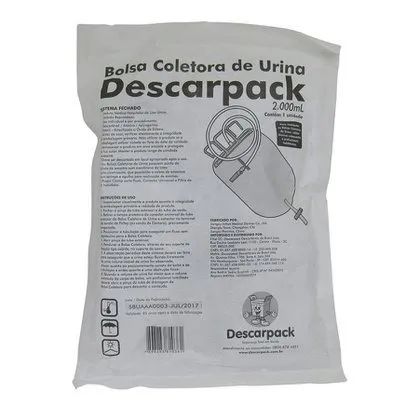 Bolsa Coletora De Urina Descarpack 2 Litros
