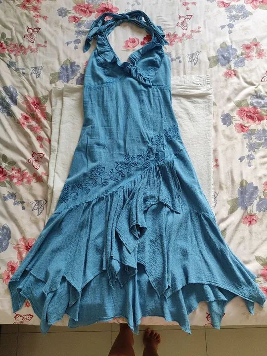 Vestido P tecido tipo jeans 