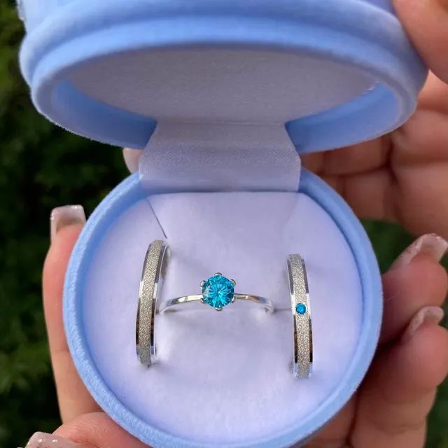 PAR DE ALIANÇAS NAMORO - Foto 2