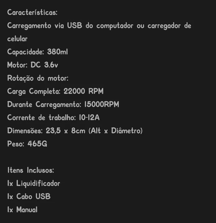 Mini liquidificador portátil  - Foto 3
