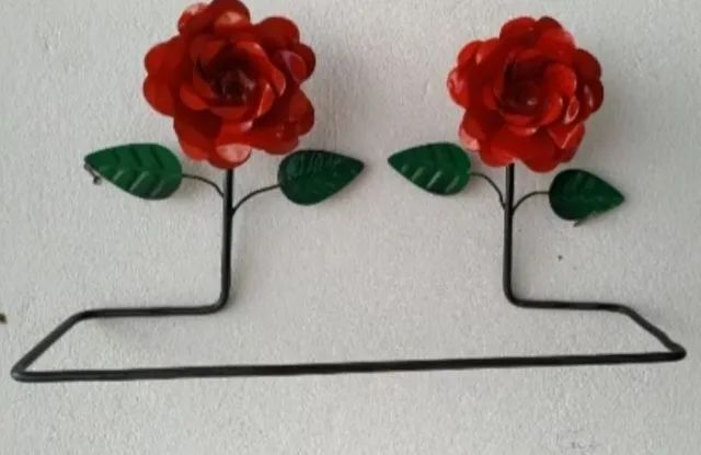 Toalheiro com rosas  - Foto 4