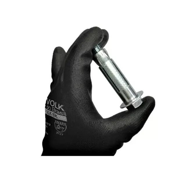 (Aceito cartão) Luva Tátil Poliéster (8 - M) Banho em PU Black Smart Volk do Brasil - Foto 5
