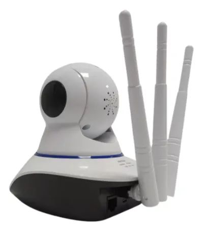 Câmera IP 3 Antenas Wi-fi com visão Noturna Sensor Movimento, serve como babá eletrônica - Foto 4