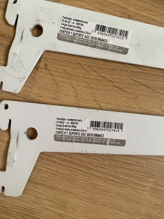 Suporte para prateleiras - 14 peças - Foto 2