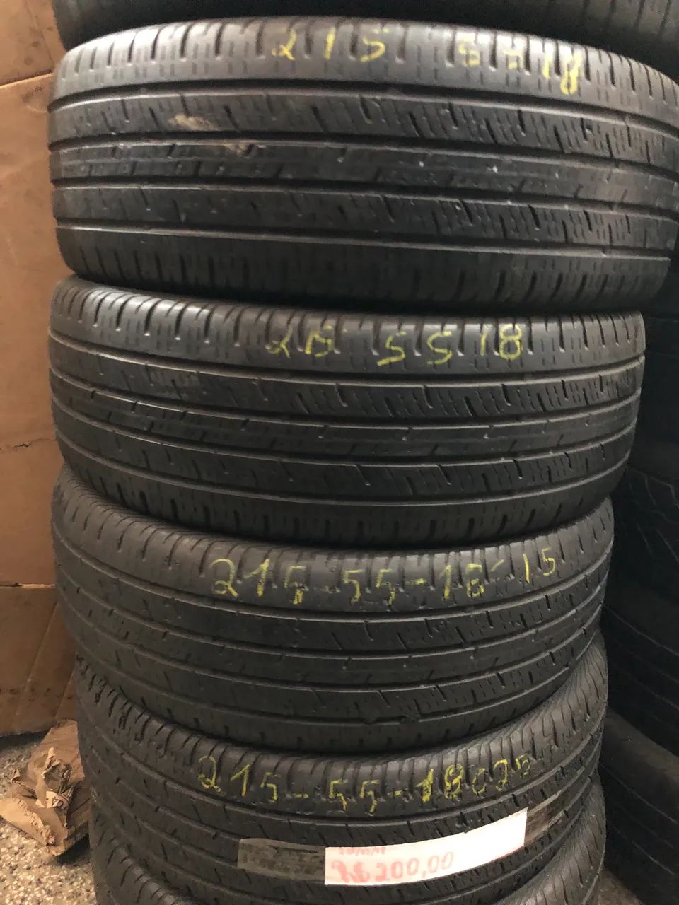 Pneus 215/55/18 continental por 990$ os 4 seminovos instalados  - Foto 2