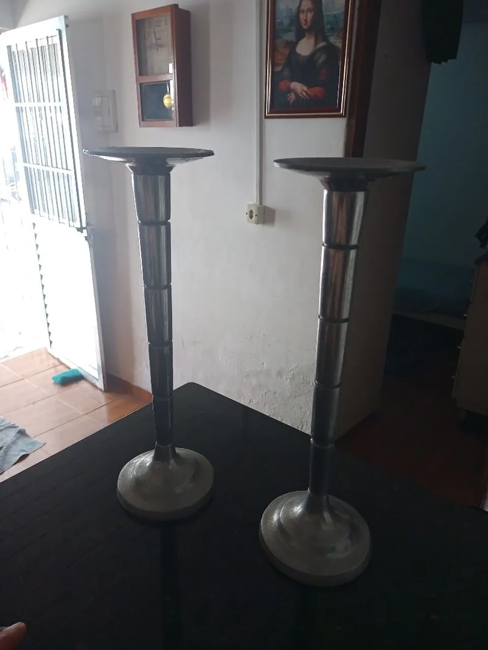 Castiçais de alumínio- Elegantes e Decorativos
