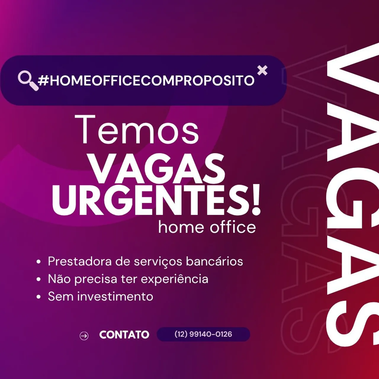 VAGA DE EMPREGO