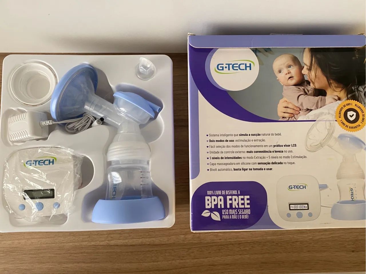 Extrator de Leite Elétrico G-Tech - Novo