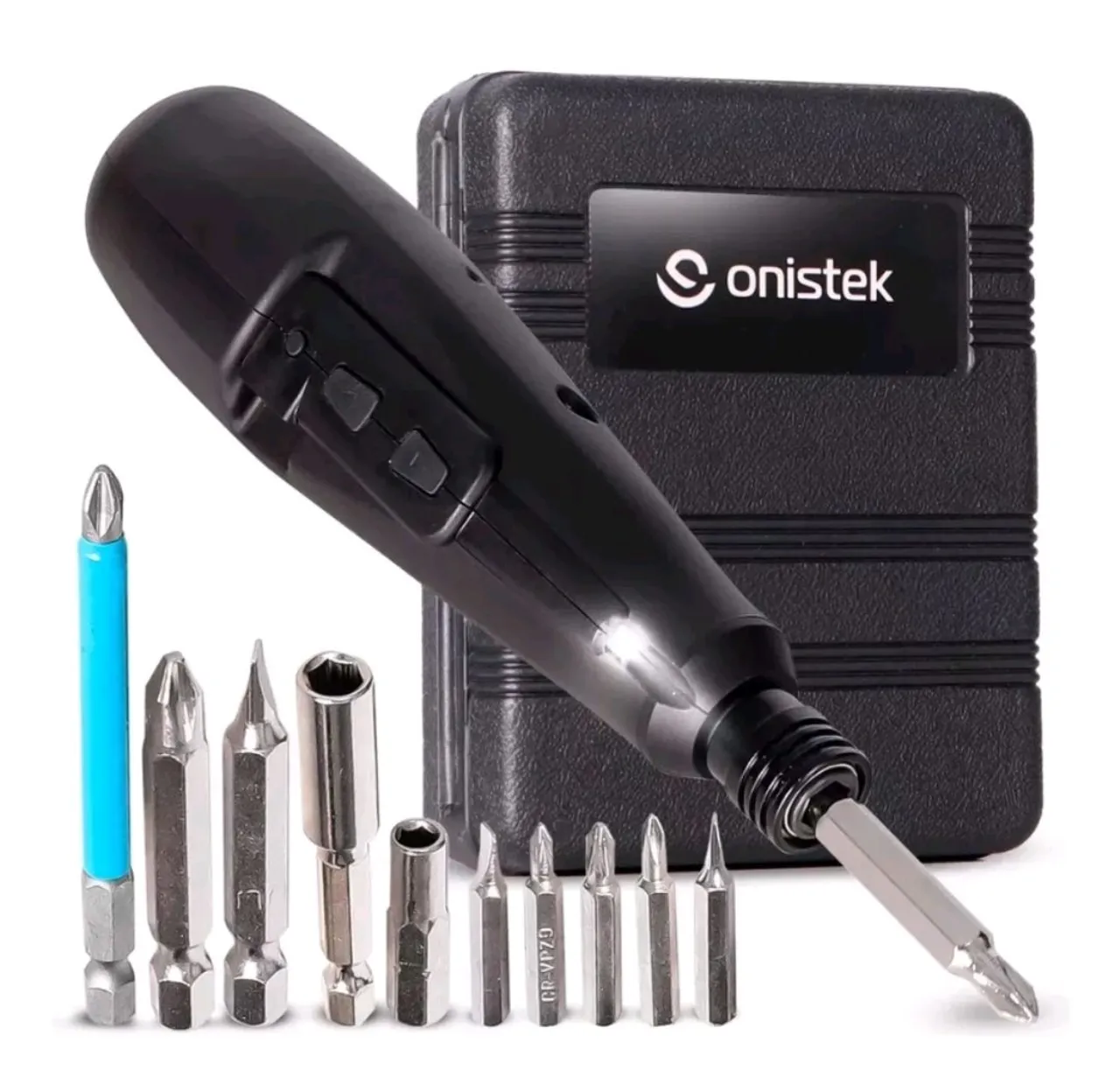 Parafusadeira / Chave de Fenda e Phillips Elétrica / Manual Onistek + 9 Bits de Utilização