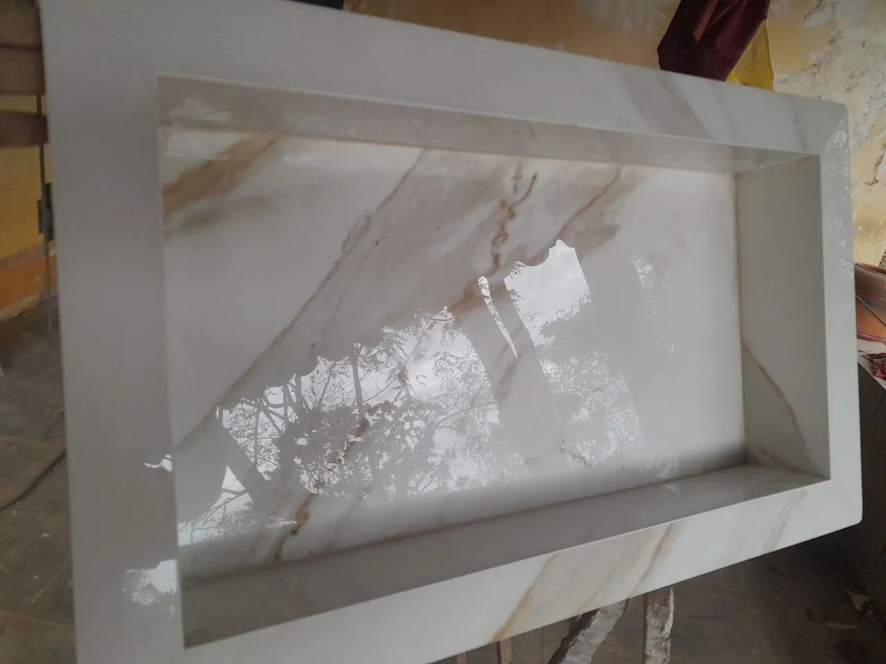 Nicho de porcelanato calacata  - Foto 5