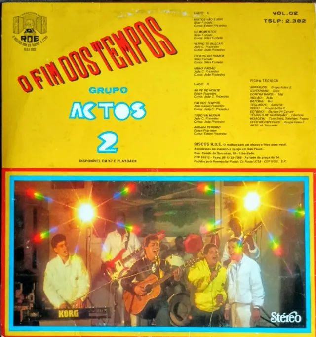 Lp Disco de Vinil Gospel Evangélico Actos 2 - O Fim Dos Tempos - Foto 2