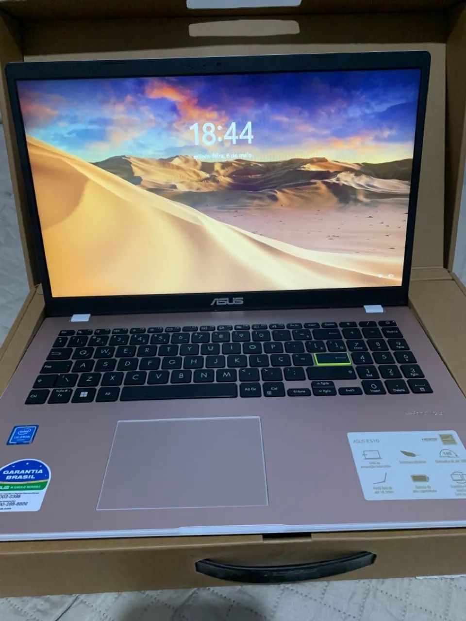 Notebook Asus - Rose Gold - Novo
