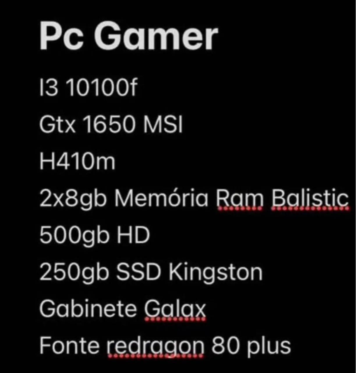 Pc Gamer GTX1650 i3 - Foto 2