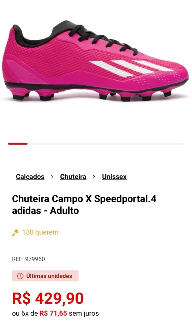 Chuteira Campo Adidas X Speedportal.4 Flexible  - Foto 5
