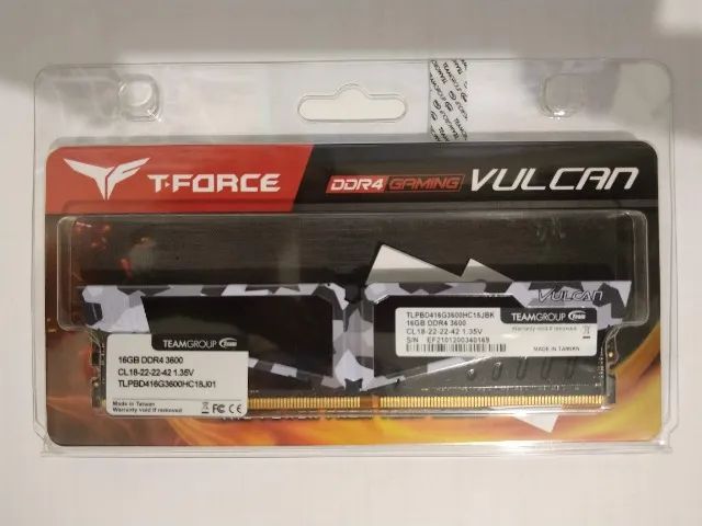 Memoria Team Group T-Force Vulcan 16Gb Ddr4 3600MHz Novo Lacrado Garantia - Foto 4