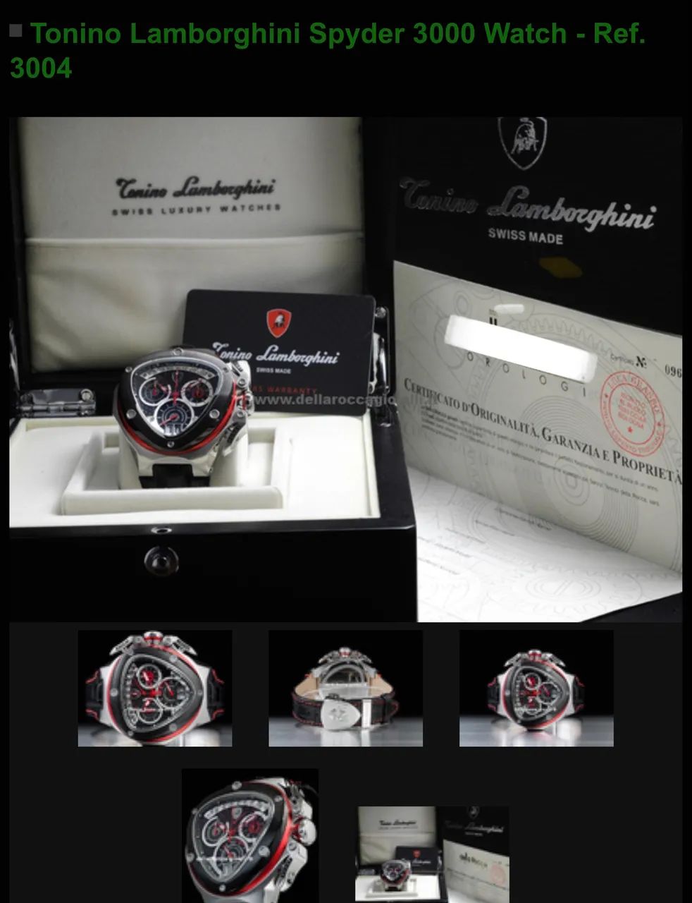 Relógio Tonino Lamborghini Spyder 3000 Watch